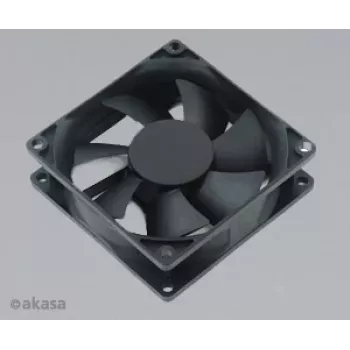 Skříňový ventilátor Akasa AK-181BK-S 80 mm černý - 20,21 dB