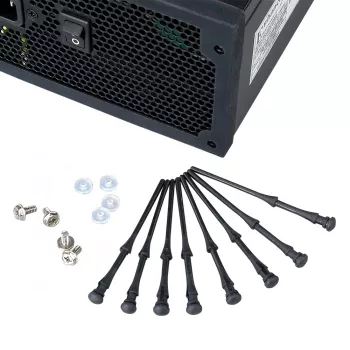 Akasa AK-MX002 antivibrační uchycení ventilátorů - černá - guma - silikon - 4 ks