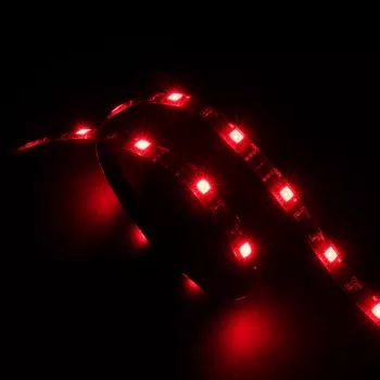 Akasa Vegas AK-LD02-05RD červený LED pásek pro osvětlení PC skříně, 50cm, 30 LED, 12V
