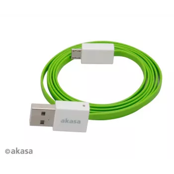 Kabel Akasa PROSLIM USB 2.0 růžový superslim synchronizační a nabíjecí A - Micro B - 1 m