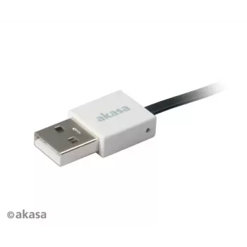 Kabel Akasa PROSLIM USB 2.0 růžový superslim synchronizační a nabíjecí A - Micro B - 1 m