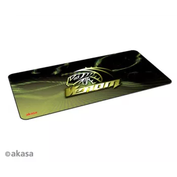 Akasa AK-MPD-03YL vzorovaná gumová podložka pod myš pro hraní - žlutá/černá, 320x270x3mm