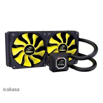 Akasa Venom A20 all-in-one kapalinový chladič 240 mm, 2× 120mm ventilátory, bílé LED