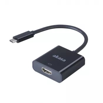 Akasa externí video adaptér – USB-C na HDMI – 4K@60Hz – černý