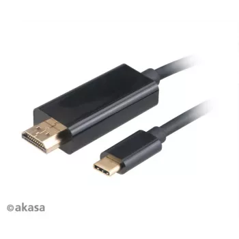 Akasa AK-CBCA12-18BK USB-C na HDMI adaptérový kabel 1,8 m černý