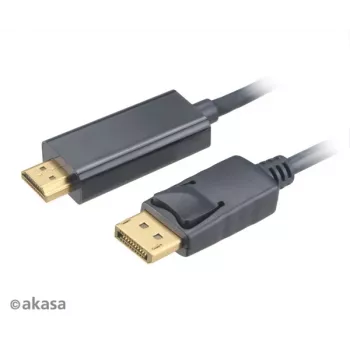 Akasa 4K@60Hz DisplayPort na HDMI aktivní adaptérový kabel 1,8 m černý
