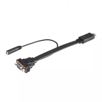 Akasa AK-CBHD18-20BK HDMI na VGA adaptérový kabel 0,2 m černý
