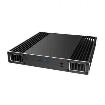 Akasa Plato PX – stolní – PC – hliník – černá – UCFF – home office