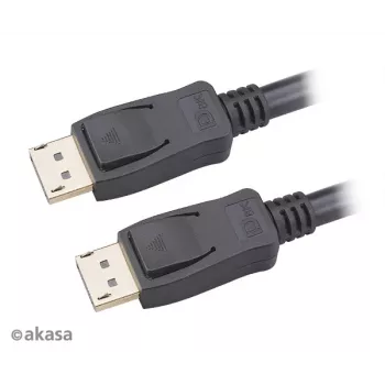 Akasa AK-CBDP23-50BK DisplayPort 1.4 kabel 5 m černý