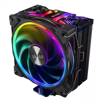 Akasa Soho H4 chladič CPU, 120 mm, 500–2000 RPM, 31,8 dB, 52,91 CFM