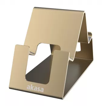 Akasa Aries Pico hliníkový stojan pro telefon a tablet zlatý