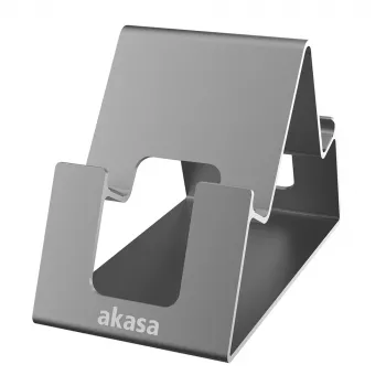 Akasa Aries Pico hliníkový stojan na telefon a tablet šedý