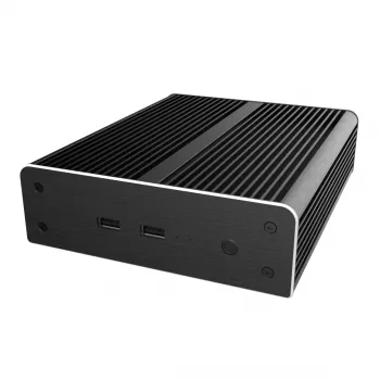 Akasa Newton NE Mini-ITX skříň – černá – hliník – bezventilátorová – 2,5 inch HDD/SSD – 150,6 mm