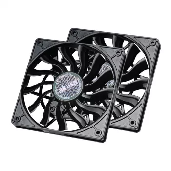 Sada Akasa SlimFan 12015 EBR/PWM 2 ks - 30 dB - 600 ot./min