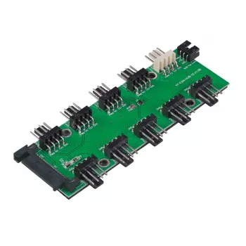 Rozbočovač ventilátorového konektoru PWM Akasa FLEXA FP10H 1 na 10 s 30cm kabelem