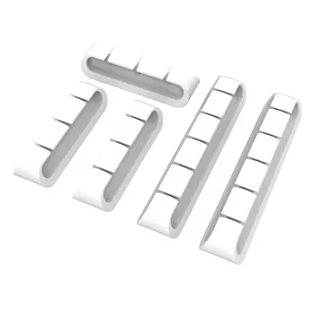 Akasa držák kabelů 3x3-port + 2x5-port bílý