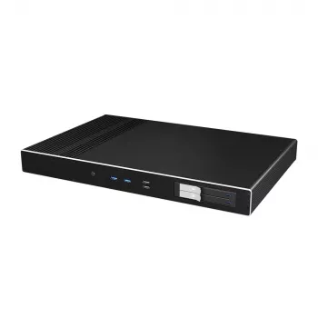 Akasa Galileo TU Plus Intel LGA1700 1U skříň bez ventilátoru Thin Mini-ITX - černá