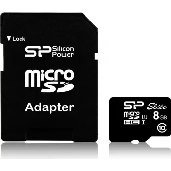 Silicon Power Elite 8 GB microSDHC UHS-I paměťová karta Class 10