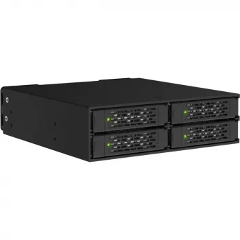 ICY DOCK ToughArmor MB699V5P-B V3 4-bay 2,5 inch NVMe U.2/U.3 SSD PCIe 5.0 Mobile Rack Enclosure pro 5,25 inch pozici (s konektorem MCIO)
