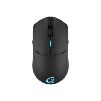 QPAD DX-900 bezdrátová optická herní myš - 8 tlačítek, 12000 DPI, oboustranná, RGB