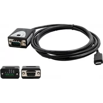 EXSYS USB 2.0 USB-C na sériový 1portový RS-422/485 sada kabelu/adaptéru s čipsetem FTDI