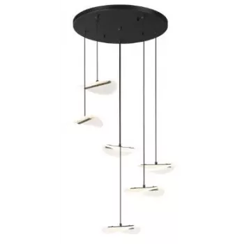 Závěsné svítidlo MILALI 44cm, matná černá, E27