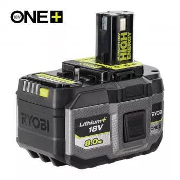 RYOBI ONE+ 18V 8,0 Ah HIGH ENERGY lithium-iontový akumulátor RB1880T