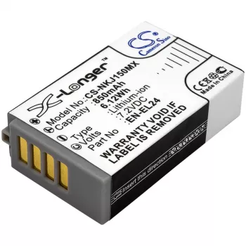 Cameron Sino CS-NKJ150MX náhradní baterie pro Nikon EN-EL24 (850mAh, 7,2V, Li-ion)