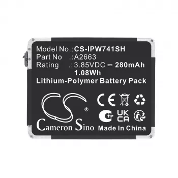 Náhradní baterie CAMERON SINO typ A2663 pro Apple Watch Series 7 41mm A2473/A2475/A2476 (Cs-ipw741sh)