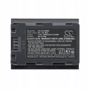 Cameron Sino CS-FZ100MH náhradní baterie pro Sony NP-FZ100, 2200mAh, 7,2V, Li-ion, černá