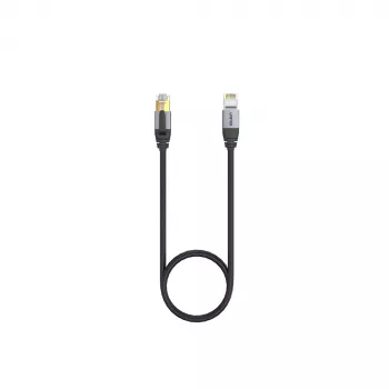 UNITEK Cat.8 S/FTP Ethernet patch kabel 10m RJ45 40Gbps 2000MHz pozlacený černý