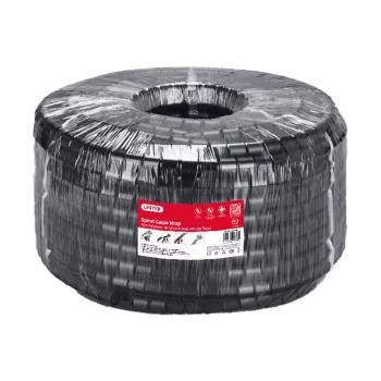 UNITEK spirálový organizér kabelů, 5 m, průměr 22 mm, černý