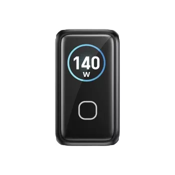 UNITEK GaN nabíječka s displejem 140W 3xUSB-C 1xUSB-A PD3.0 QC4.0 černá