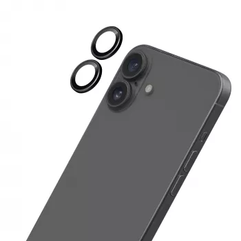 LAUT Ring Camera Lens Protector pro Apple iPhone 16 / 16 Plus – černý