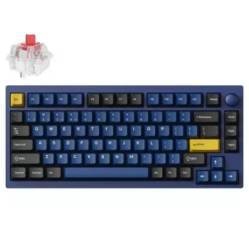 Mechanická klávesnice Keychron P1P-O1 75% Lemokey Super Red Switch Navy Blue