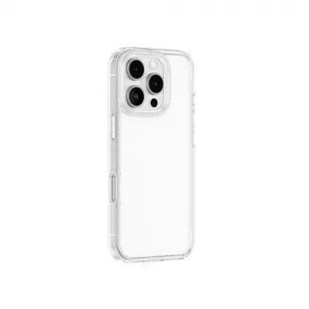 AMAZINGTHING Minimal Case for iPhone 16 Pro - Transparent Silicone Back Cover