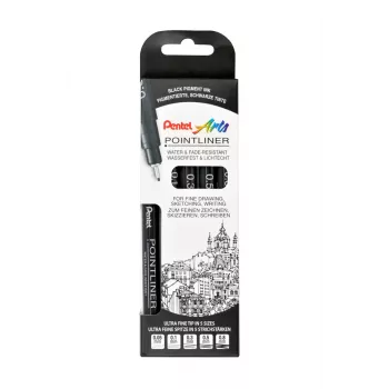 Sada popisovačů Pentel Pointliner, černá