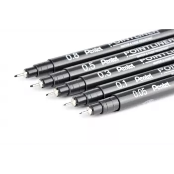 Sada popisovačů Pentel Pointliner, černá