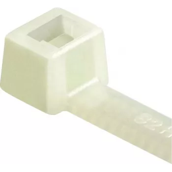 HellermannTyton T30L-PA66-NA-C1 Cable Tie, Inside Serrated, T-Series, 190mm x 3.5mm, Transparent, 100 Pieces