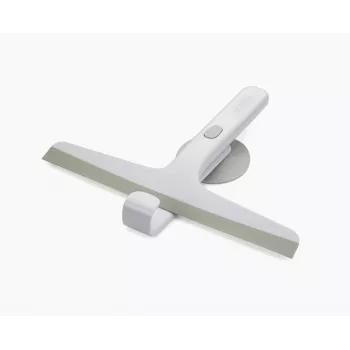 Joseph Joseph EasyStore Slimline Shower Squeegee with Suction Storage Hook, Light Grey (70560)