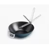 Wok Joseph Joseph Space s keramickým nepřilnavým povrchem a skládací rukojetí 32 cm modrý