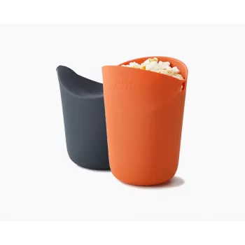 Sada na přípravu popcornu v mikrovlnné troubě Joseph Joseph M-Cuisine, 2dílná, oranžová