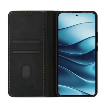 Pouzdro kniha Evelatus pro Xiaomi Redmi Note 14 5G, černé