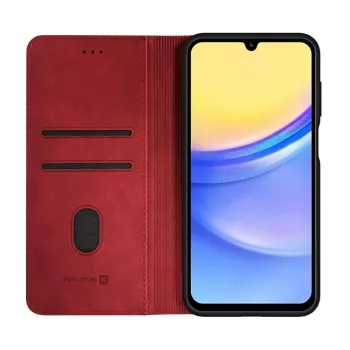Kniha pouzdro Evelatus Samsung Galaxy A15 Folio, červené