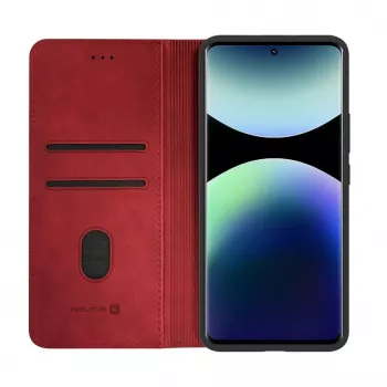 Pouzdro kniha Evelatus Xiaomi Redmi Note 15 červené