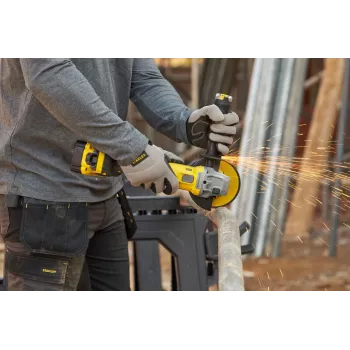 STANLEY Akumulátorová úhlová bruska 125mm V20 18V bez akumulátoru