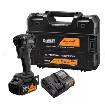 DEWALT 18V XR bezuhlíkový rázový utahovák 1x5,0Ah sada s baterií DCF86MP1T