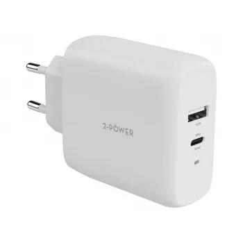 2-POWER nástěnná nabíječka PD 20W USB-C a 12W USB-A