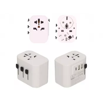2-Power napájecí zdroj - 15 W - 3 A - 3 výstupní konektory (2 x USB, 24 pin USB-C)