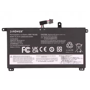 2-Power hlavní baterie pro Lenovo ThinkPad P52S 20LB - 2000 mAh